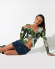 imagen de Sujata Cardi en Xray Blurred Daisy Green