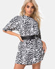 Imagen de Sunny Kiss Tee in Mono Animal Grey and White