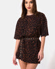 Imagen de Sunny Kiss Oversize Tee en Oversize Jaguar Marrón
