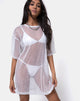 Imagen de Sunny Kiss Tee in Sheer White Clear Sequin