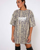 Imagen de Sunny Kiss Tee in Acid Snake Lentejuelas transparentes
