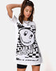 Imagen de Sunny Kiss Tee en blanco con negro Dream Scape