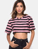 Imagen de Super Cropped Tee in Campbell Stripe