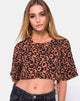 Imagen de Super Cropped Tee en leopardo selvático