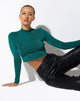 imagen de Tadita Crop Top en Crepe Verde Bosque