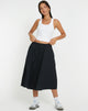 imagen de Takara Falda Midi en Negro
