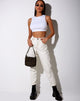 Imagen de Tasve Crop Top en rib blanco