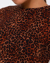 Ditsy Leopardo Naranja