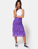 Imagen de la falda Taura Midi en Daisy Daze Morado