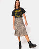 Imagen de Tauri Midi Skirt in 90s Zebra Taupe
