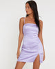 imagen de Tavina Mini Dress in Satin Lilac
