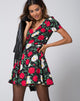 Imagen de Shaab Skater Dress in Polka Rose Negro