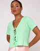 Imagen de Tiery Crop Top en canalé Neo Mint