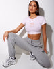 Imagen de Tindy Crop Top en rosa rubor Angelo "Angel" Embro