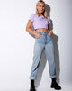Imagen de Tindy Crop Top en Lila Cherub Embro