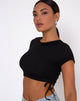 Imagen de Tiner Crop Top en canalé negro