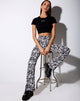 Imagen de Tiney Crop Tee en negro Virgo Diamante