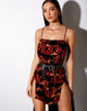 Imagen del vestido Tista en naranja dragón tonal