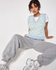 Imagen de Tody Sweater Vest in Baby Shroom Blue and Yellow