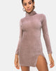 Imagen de Tor Dress in Velvet Rib Taupe
