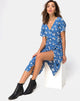 Imagen del vestido Trasti Midi en Soheila Floral Azul