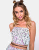 Imagen de Truman Crop Top de lentejuelas negro perla iridiscente