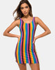Imagen de Uniper Bodycon Dress in New Vertical Mixed Stripe