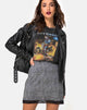 Imagen de Urila Minifalda de leopardo gris