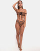 Imagen de Braguita de bikini Val en leopardo quemado