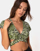 Imagen de Valiza Top Verde Cebra Fluro
