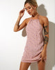 Imagen del minivestido Valquiria en Flower Fun Lila Limón