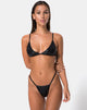 Imagen del sujetador de bikini Valter en negro Oil Snake