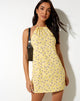 Imagen del minivestido Valquiria en Wild Flower Lemon Drop