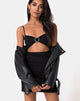 Imagen de Venchy Bodycon Dress in Diamante Ring Negro