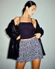Minifalda Volta en Ditsy Rose Negro