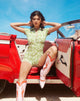 Imagen de Waren Playsuit en Patchwork Daisy Green