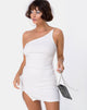 Imagen de Sattia Bodycon Dress in Mini Rib Blanco