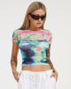 imagen de Wityra Crop Top en Multi Blur Orb Navy