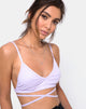 Imagen de Wrap Around Bralet in Rib Lilac