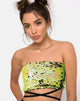 Imagen de Wrap up Tube Top en Citrus Negro lentejuelas