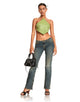 imagen de Tinimi Crop Top en Drape Sequin Lime Green