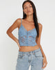 imagen de Yenko Crop Top en Lace Blue