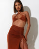 imagen de Yessa Crop Top en Crepe Marrón