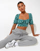 Imagen de Yiava Crop Top en Floral Campo Verde