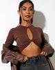 Imagen de Zen Crop Top en caoba oscuro