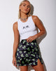 Imagen de la minifalda Zida en negro Butterfly Lime