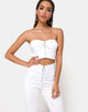 Imagen de Zipshi Crop Top en blanco