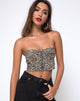 Imagen de Zipshi Crop Top en Rar Leopardo Marrón