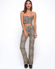 Imagen del pantalón Zolia Marrón Leopardo Rar