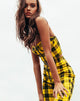 Imagen de Zipshi Crop Top in Winter Plaid Yellow